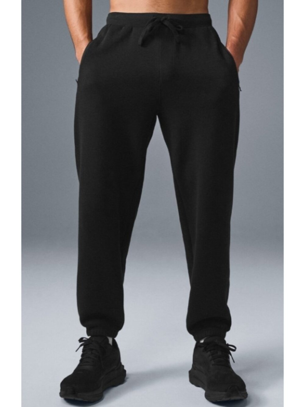 Alo Triumph Restore Sweatpants Black Sweats Brushed Soft Fleece Joggers Pants M